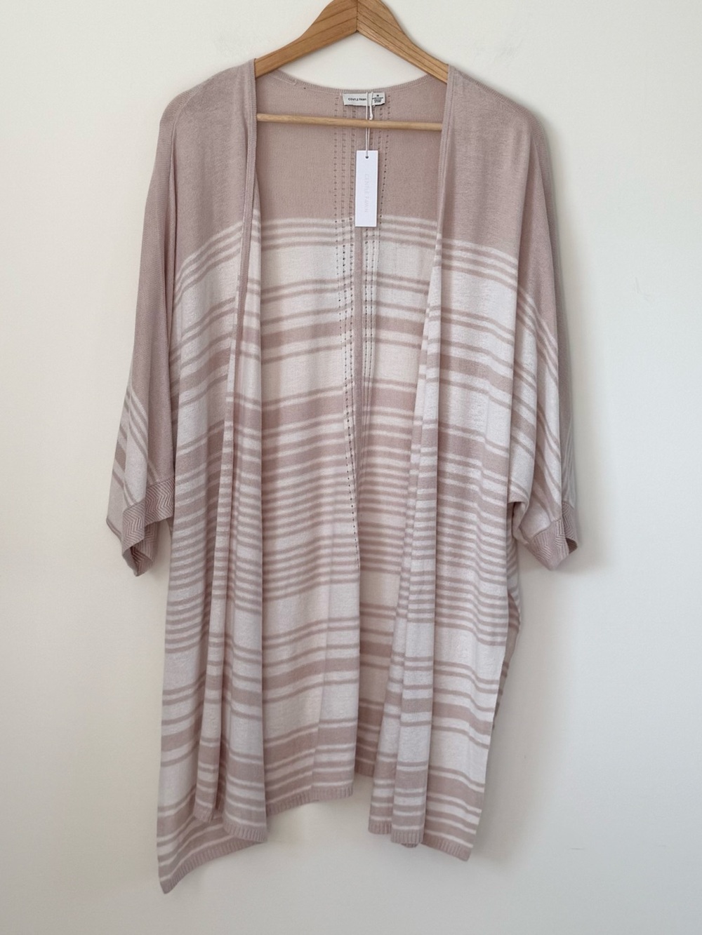 Gentle Fawn Cottagecore Boho 3/4 Sleeve Open Front Cardigan